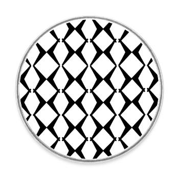 Mode Uni - Magnet rond - blanc - Devant