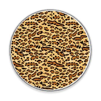 Modèle Ocelot - Magnet rond - blanc - Devant
