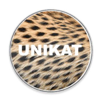 UNIKAT - Runder Kühlschrankmagnet - Weiß - Vorne