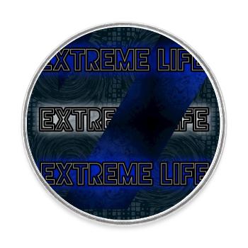 Extreme Life - Image - 2023 - Round  fridge magnet - white - Front