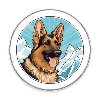 Deutscher Wachtelhund Hunderasse Cartoon Kawaii Wat - Runder Kühlschrankmagnet - Weiß - Vorne