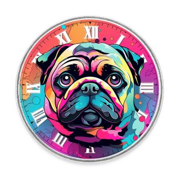 My beloved dog - Round  fridge magnet - white - Front