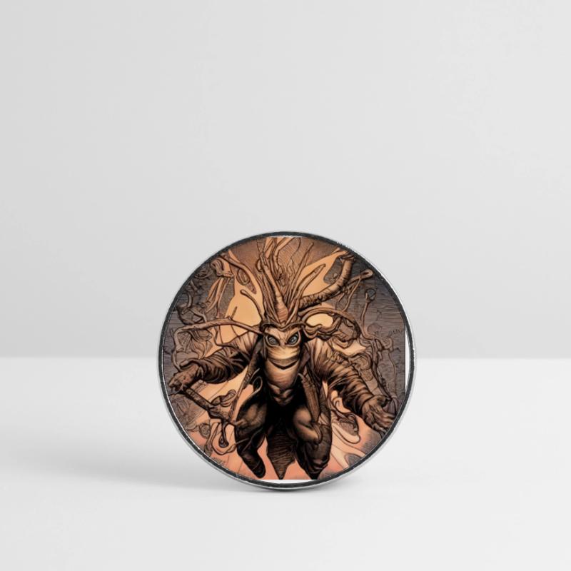 Held oder Schurke Runder Kühlschrankmagnet