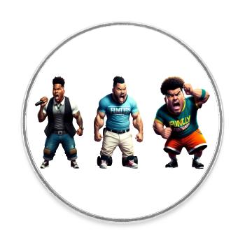 Motivational speakers - Round  fridge magnet - white - Front