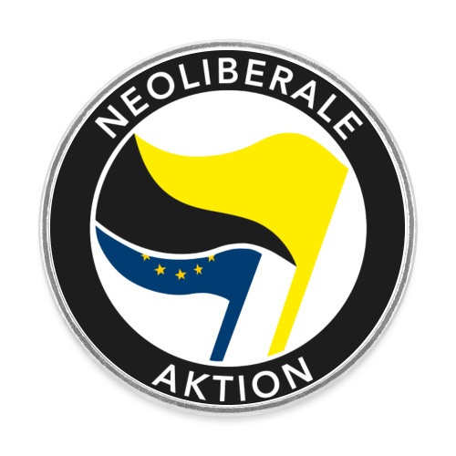 Neoliberale Aktion (EU) - Runder Kühlschrankmagnet