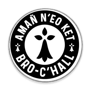 Amañ N’Eo Ket Bro C’Hall - This Is Not France - Round  fridge magnet - white - Front