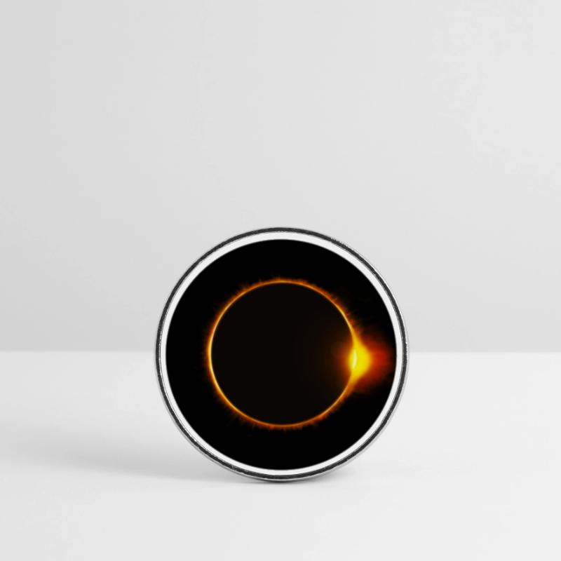 Solar eclipse Round  fridge magnet