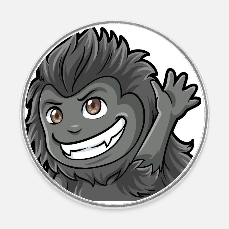Hey - Round  fridge magnet - white