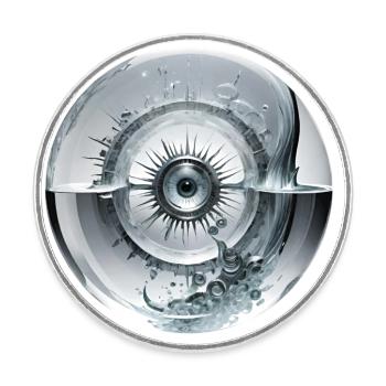 Tears in my eyes - Runder Kühlschrankmagnet - Weiß - Vorne