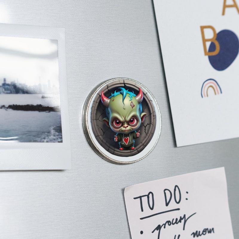 Round  fridge magnet