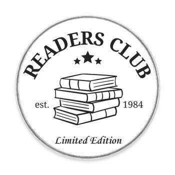 Readers Club Est 1984 Limited Edition Vintage - Round  fridge magnet - white - Front
