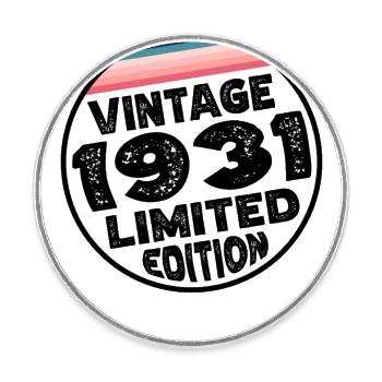 Limited Edition since 1931 Birthday Gift - Round  fridge magnet - white - Front