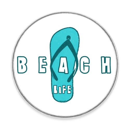 Beach Life varvastossu - Kesä tuotteet jokaiselle - Pyöreä jääkaappimagneetti