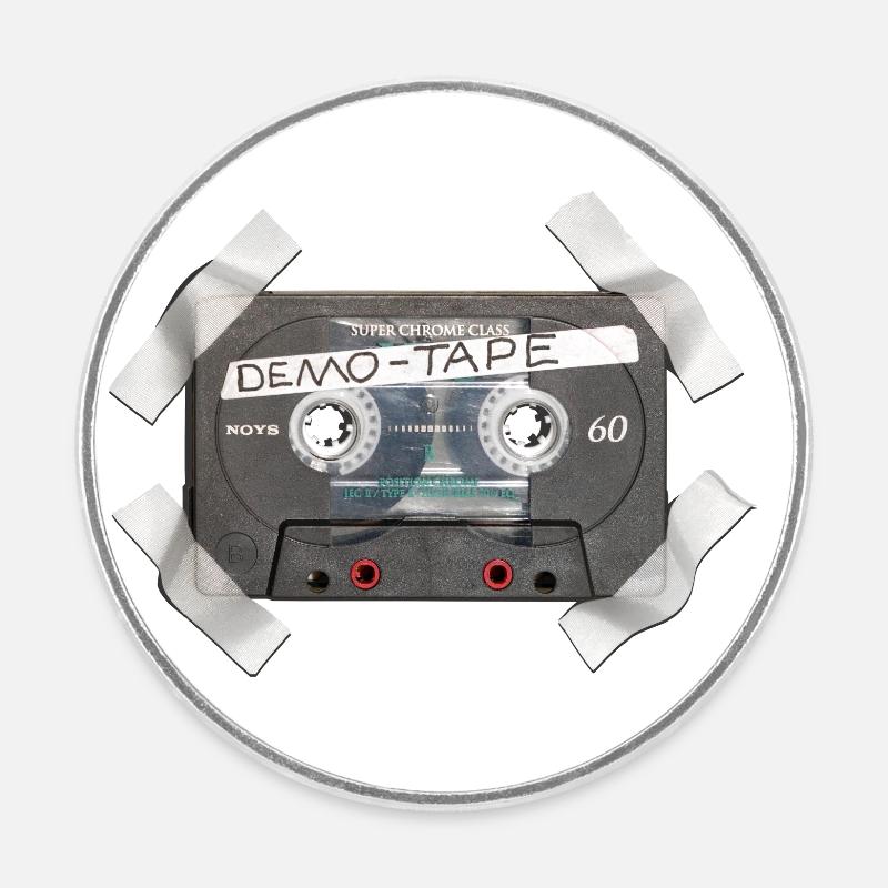 Cassette de démonstration - Magnet rond - blanc