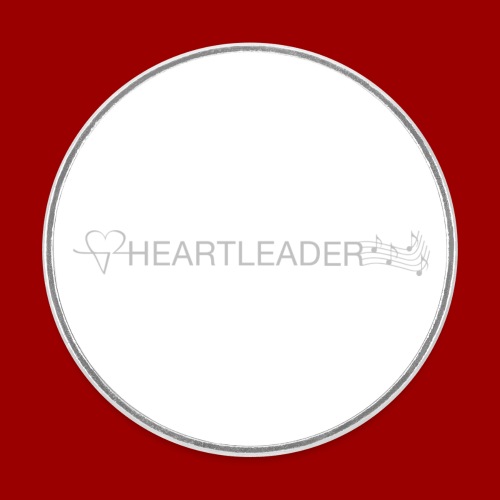 Heartleader Charity (weiss/grau) - Runder Kühlschrankmagnet