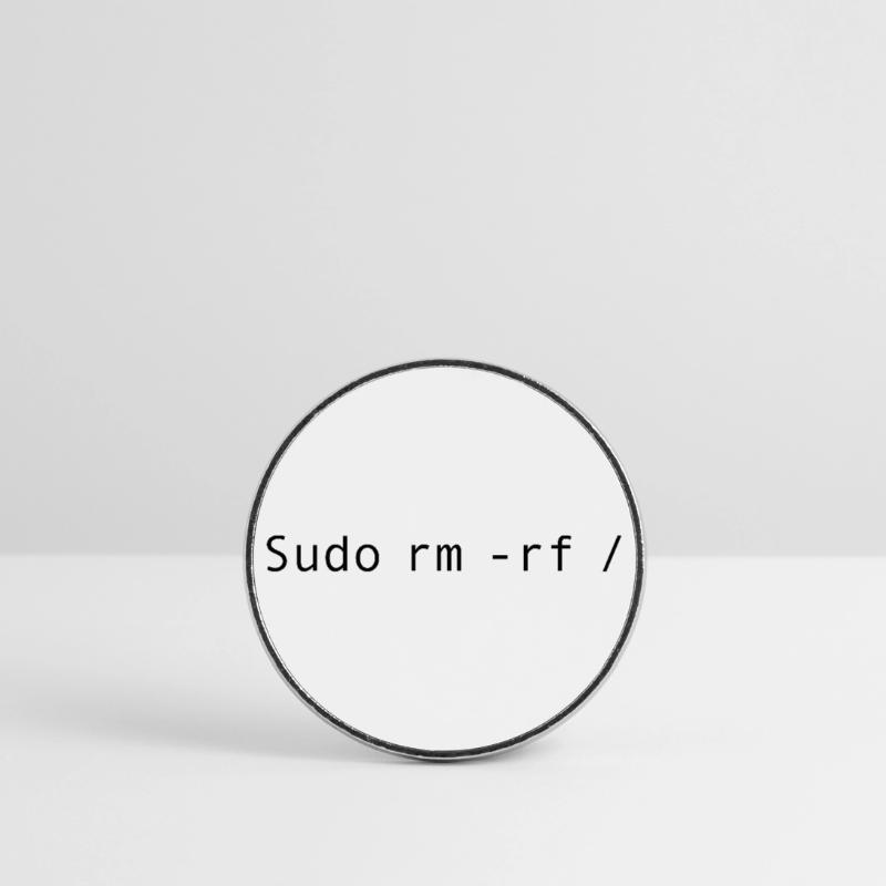 Linux-Codierung sudo rm -rf / Runder Kühlschrankmagnet