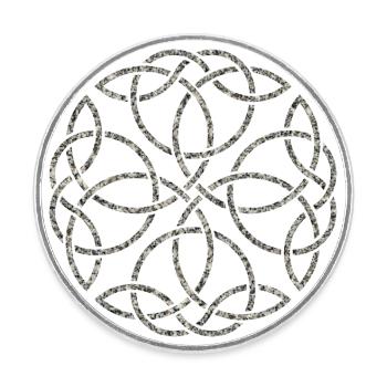 stoneflower - Runder Kühlschrankmagnet - Weiß - Vorne