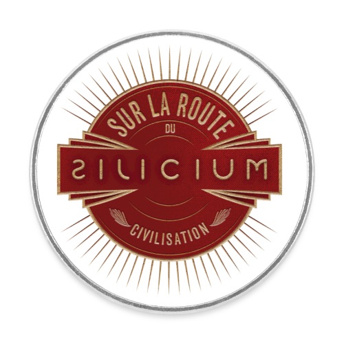 Silicium logo CIVILISATION 2173 - Magnet rond