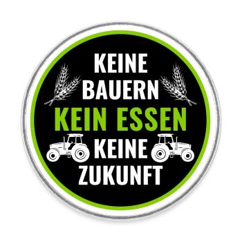 Bauerndemo Bauer Landwirt Bauern Protest Sprüche - Runder Kühlschrankmagnet - Weiß - Vorne