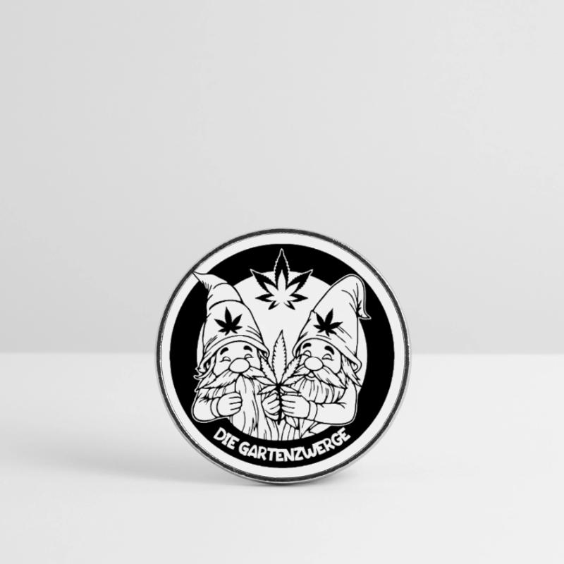 Kiffer Gartenzwerge mit Hanfblatt Runder Kühlschrankmagnet