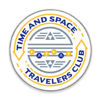Time Travelers (Song) - Round  fridge magnet - white - Front