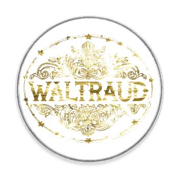Jennifer - Round  fridge magnet - white - Front