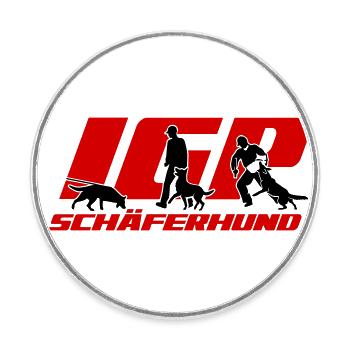 IGP Edition 2022 Schäferhund - Runder Kühlschrankmagnet - Weiß - Vorne