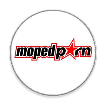 Mopedporn - Magnet rond - blanc - Devant