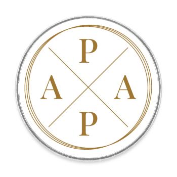 Papa Vater Vatertag - Runder Kühlschrankmagnet - Weiß - Vorne