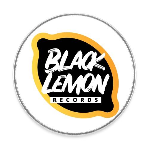 Black Lemon Logo - Runder Kühlschrankmagnet
