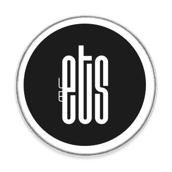 Le Ets - Magnet rond - blanc - Devant