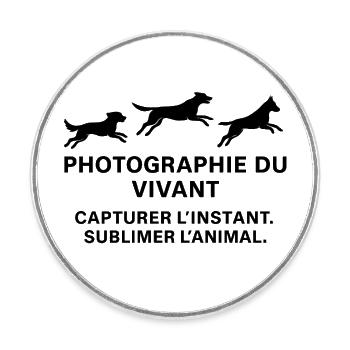 photographie du vivant - Magnet rond - blanc - Devant