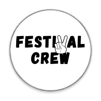 FESTIVAL CREW - Round  fridge magnet - white - Front