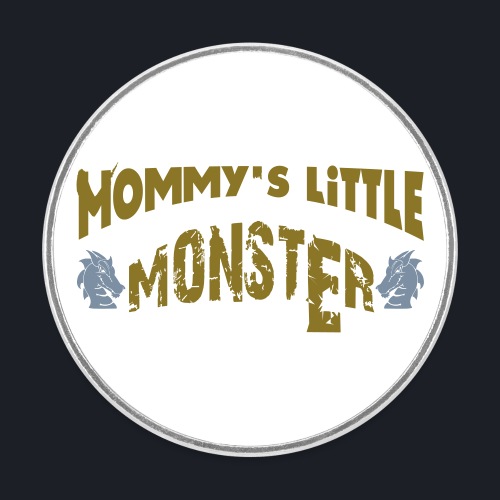 Mommy's little Monster 2.0 Vektor - Runder Kühlschrankmagnet
