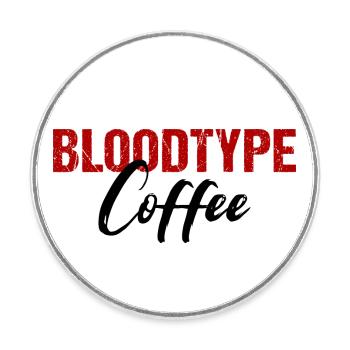 Bloodtype Coffee Coffee Lovers - Round  fridge magnet - white - Front