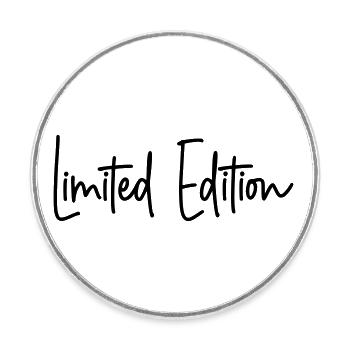 Limited Edition - Runder Kühlschrankmagnet - Weiß - Vorne