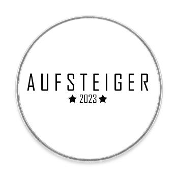 Aufsteiger 2023 Aufstiegstrikot 23 Liga Meister - Runder Kühlschrankmagnet - Weiß - Vorne