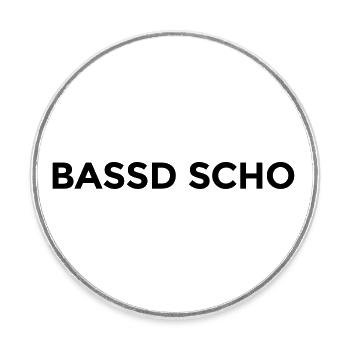 Bassd scho - montserrat - Runder Kühlschrankmagnet - Weiß - Vorne