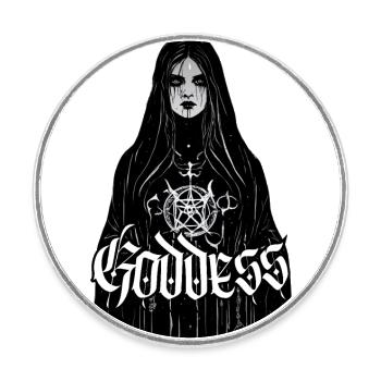 Princess of Hell - Round  fridge magnet - white - Front