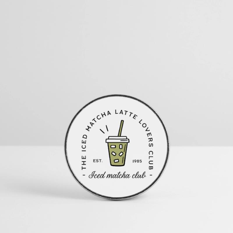 Iced Matcha Iced Latte Runder Kühlschrankmagnet