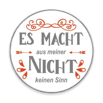 Politik Spruch - Runder Kühlschrankmagnet - Weiß - Vorne
