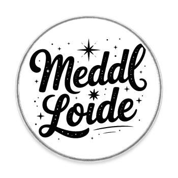 Meddl Loide - Mèmes Allemands - Magnet rond - blanc - Devant