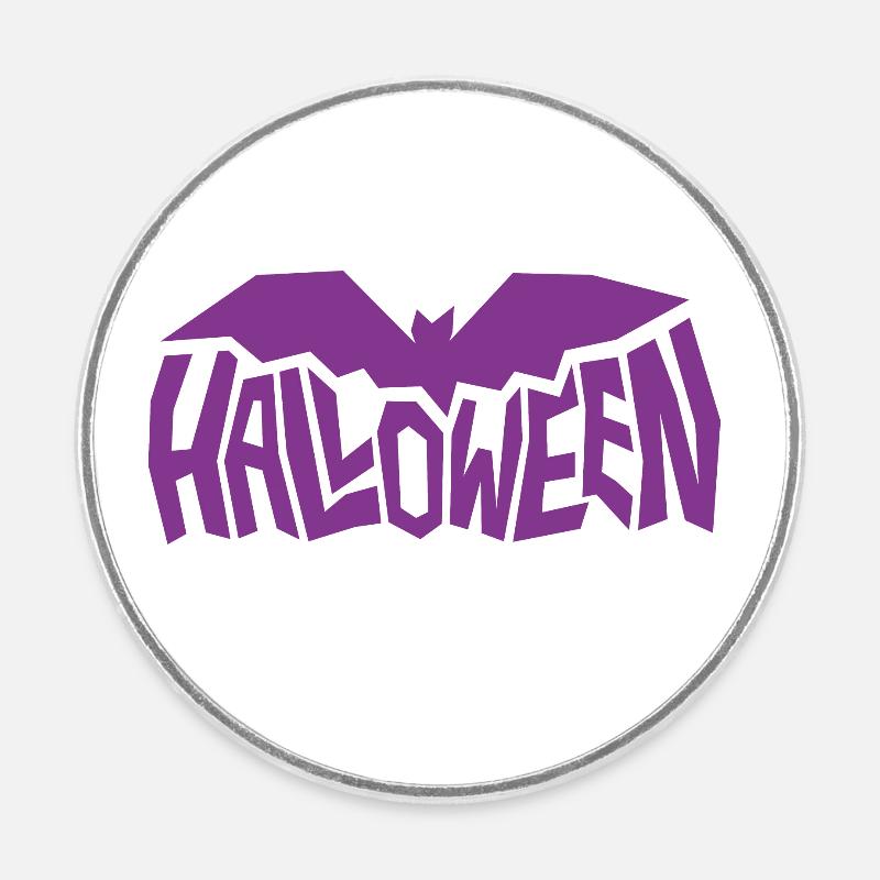 Halloween Whip - Round  fridge magnet - white