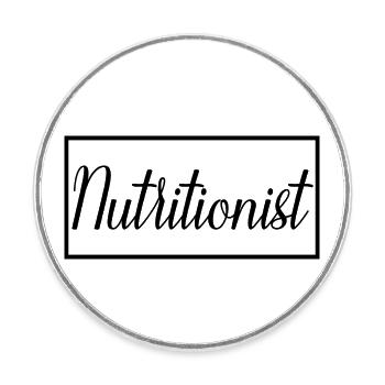 Nutritionniste Fier étudiant diplômé en nutrition - Magnet rond - blanc - Devant
