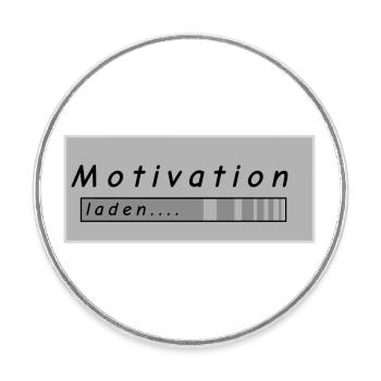 Charge de motivation.... - Magnet rond - blanc - Devant