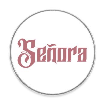 Señora Engagement Bride To Be Wedding Party - Round  fridge magnet - white - Front