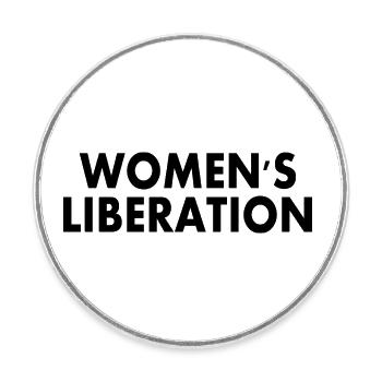 Womens liberation - Runder Kühlschrankmagnet - Weiß - Vorne