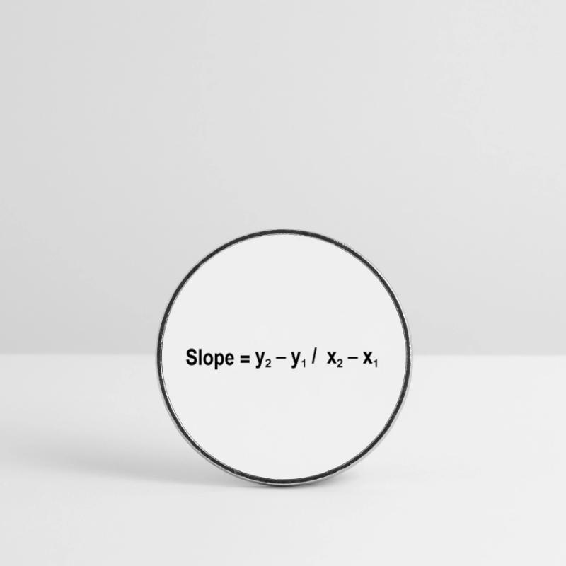 Slope Formula Math Mathematical Physics Round  fridge magnet