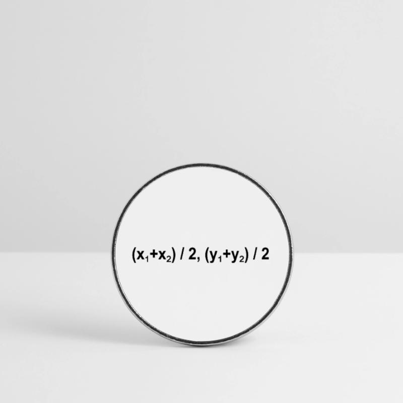 Midpoint Formula Math Mathematical Physics Round  fridge magnet