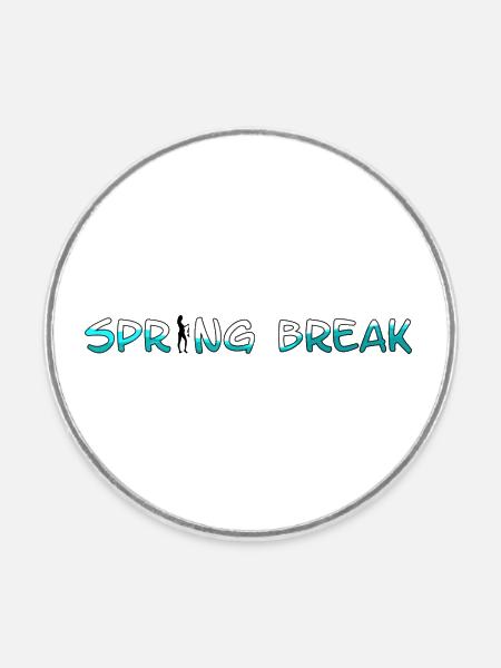 Spring Break 2 - Runder Kühlschrankmagnet - Weiß